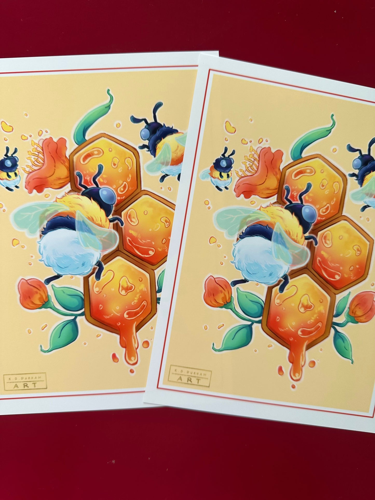 Honey Bee Art Print