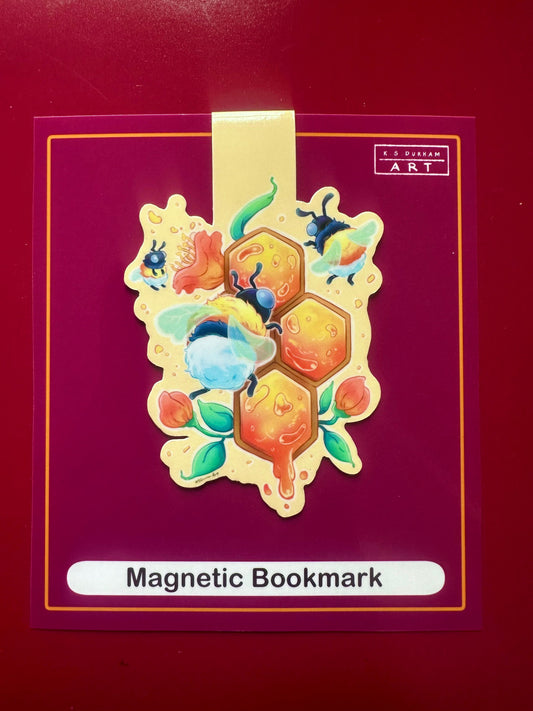 Honey Bee Magnetic Bookmark
