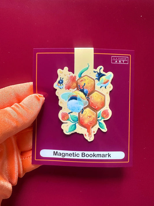 Honey Bee Magnetic Bookmark
