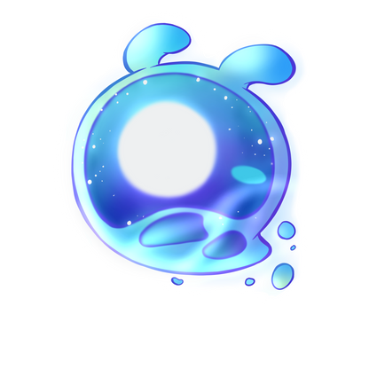 Die cut sticker of Dayflower Seelie from Genshin Impact.