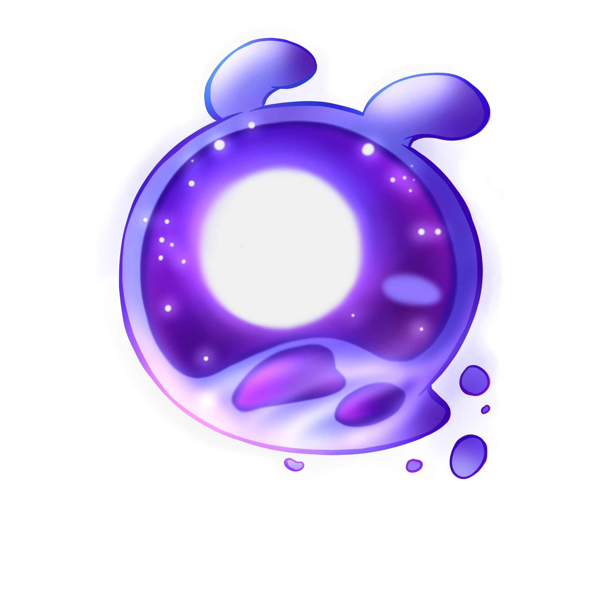 Die cut sticker of Viola Seelie from Genshin Impact.