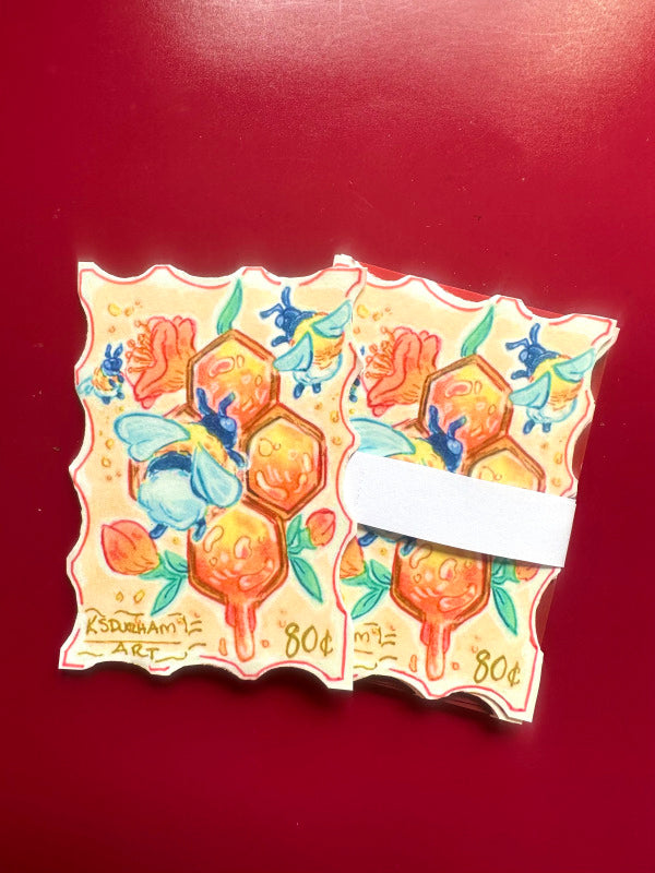 Honey Bees ACEO print