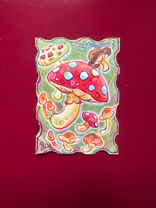 Mushroom Flow ACEO Print