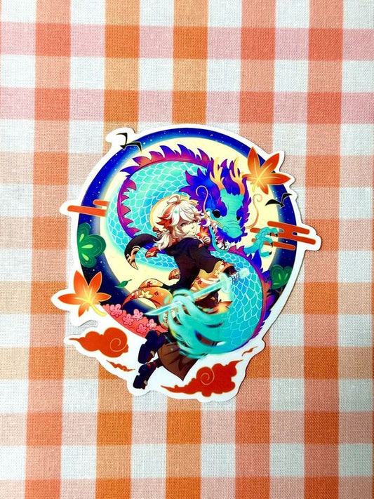 CNY Dragon Genshin Impact Kazuha Sticker